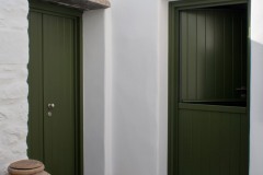 The entrance of the house from the patio
