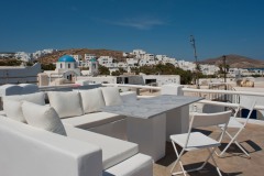 La vue du village depuis la terrasse