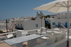 La vue du village depuis la terrasse
