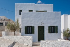 The entrance of the house