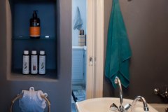 The small bathroom